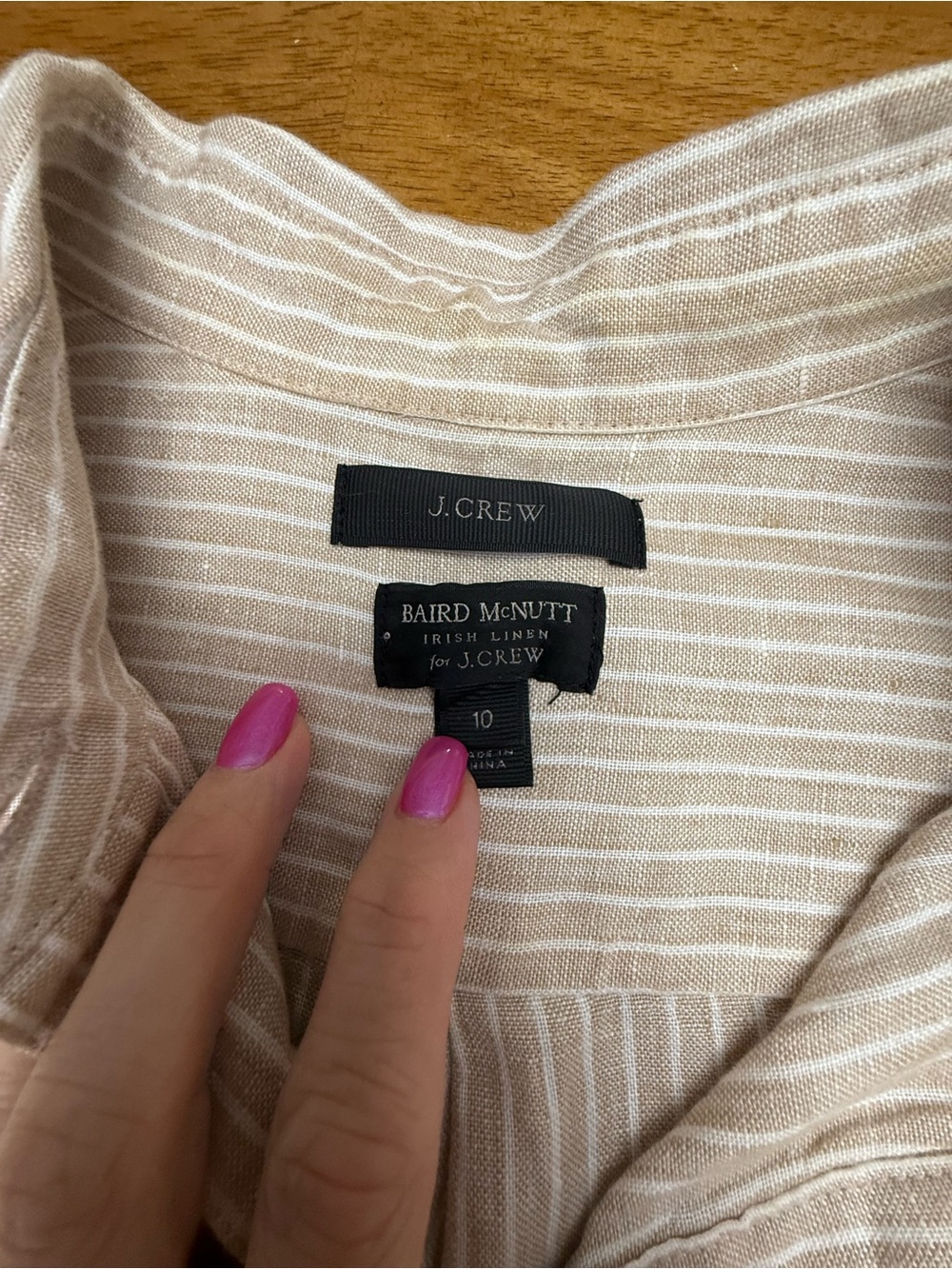 J. Crew Baird McNutt Linen Short-Sleeve Popover 10 - Picture 2 of 6